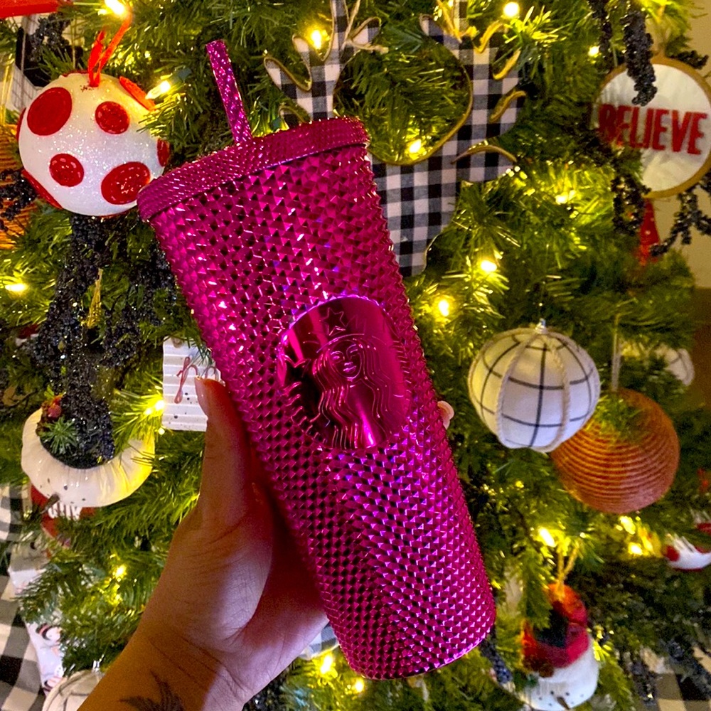 STARBUCKS 2022 HOLIDAY STUDDED COLD CUP - 24oz - SANGRIA 💕